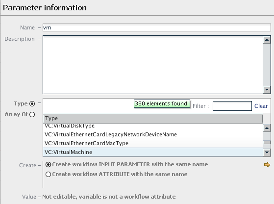 VM Input