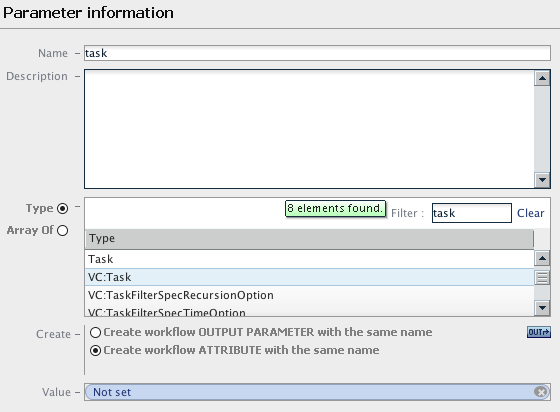 vCenter Task