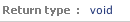 Change return type