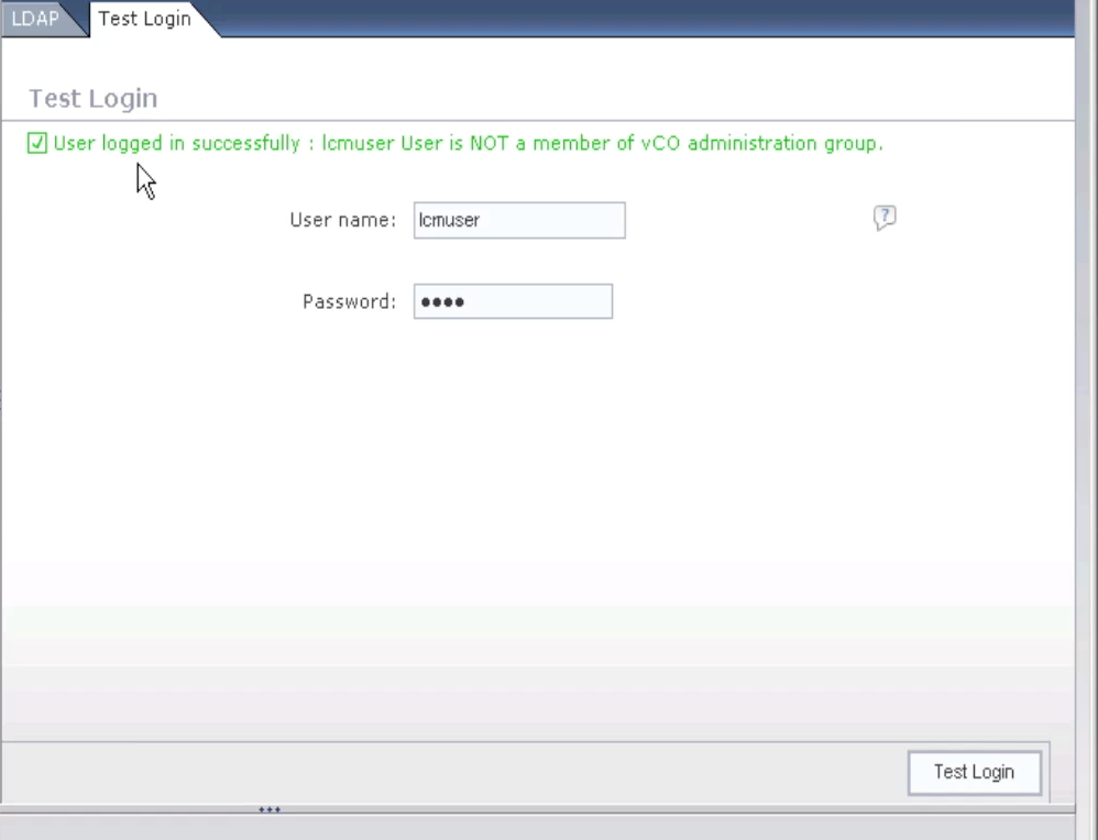 vCO LDAP Test 7