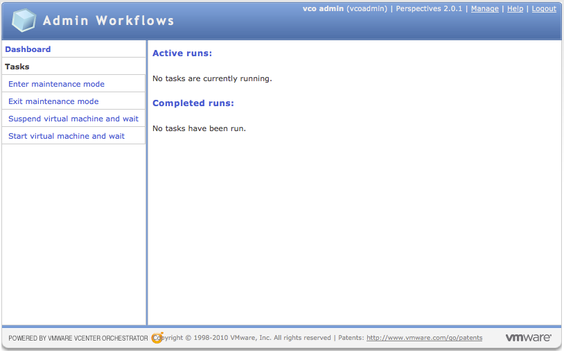 Admin Workflows Dashboard