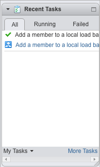 Image: vSphere Web Client Recent Tasks